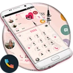 theme dialer glass paris android application logo